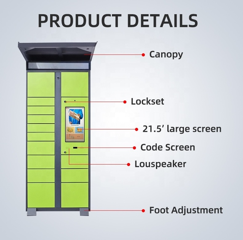 Outdoor fridge delivery locker parcel station customized smart intelligent parcel delivery locker