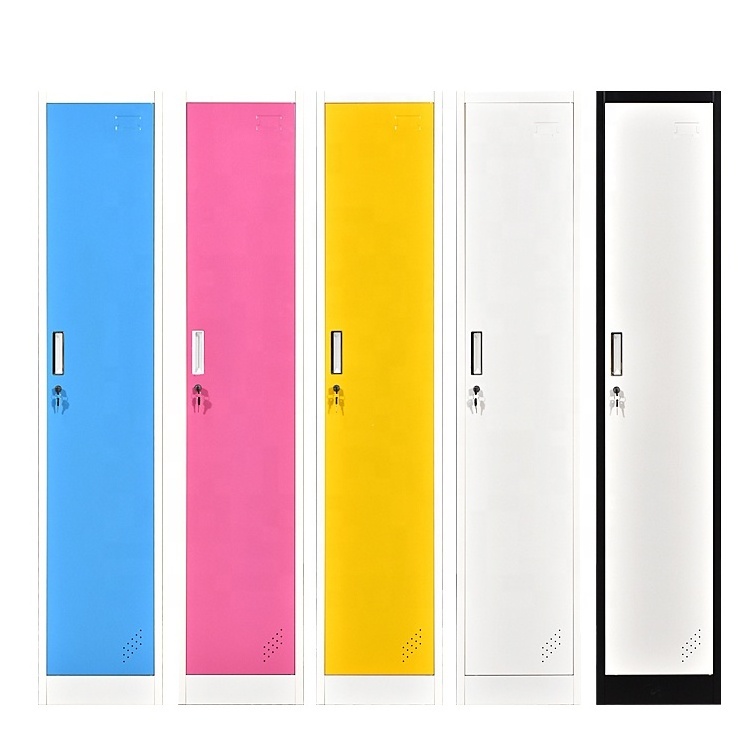 Bedroom Cheap steel armoire cabinet Colorful Steel Kids Wardrobe Metal Storage Lockers in Knock Down Structure steel wardrobe