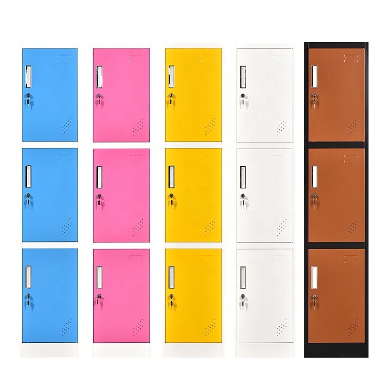 Bedroom Cheap steel armoire cabinet Colorful Steel Kids Wardrobe Metal Storage Lockers in Knock Down Structure steel wardrobe