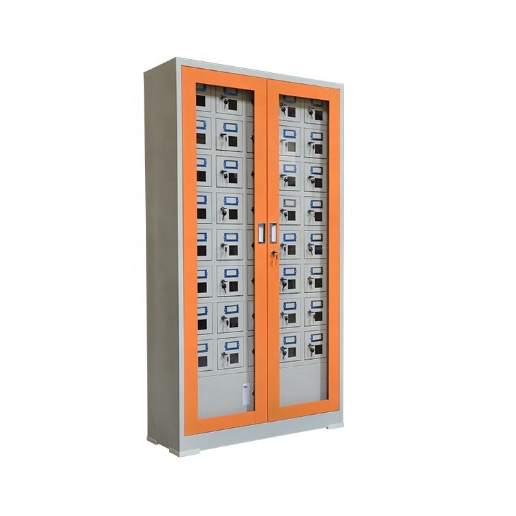 Factory mobile phone charging cabinet self-service cabinet password cabinet with key 40 doors cell phone storage locker