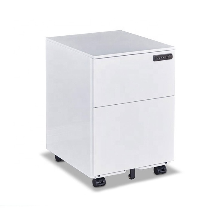 Office storage small file cabinet metal office furniture Three drawers file cabinet with lock steel low mobile file cabinet