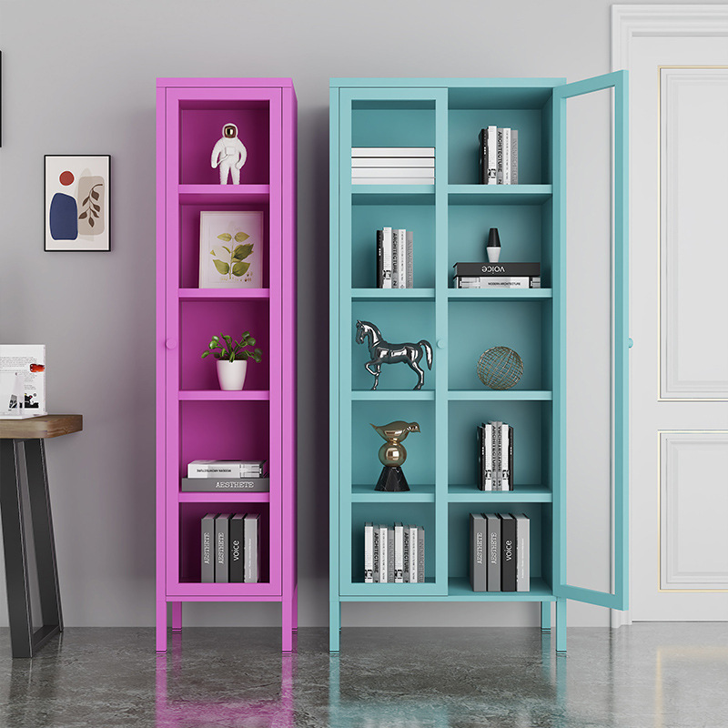 Household bookcase books multilayer storage cabinet new simple senior wind toys hand do tall floor storage cabinet