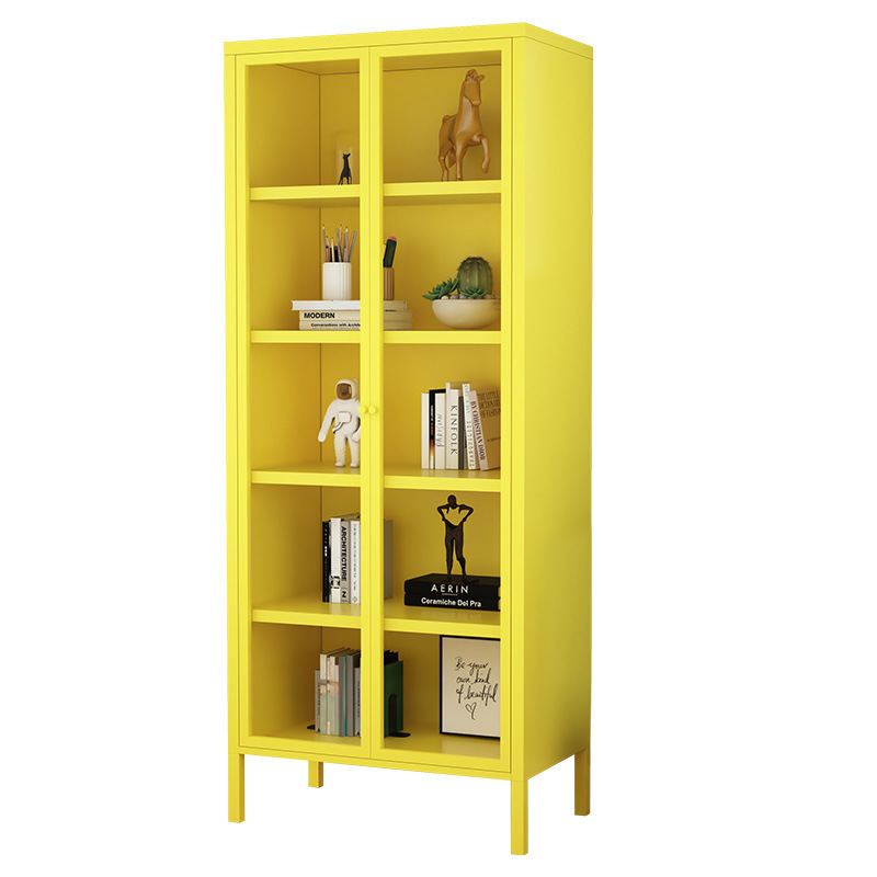 Household bookcase books multilayer storage cabinet new simple senior wind toys hand do tall floor storage cabinet