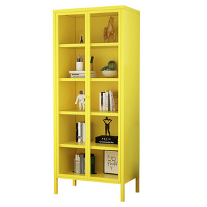 Household bookcase books multilayer storage cabinet new simple senior wind toys hand do tall floor storage cabinet