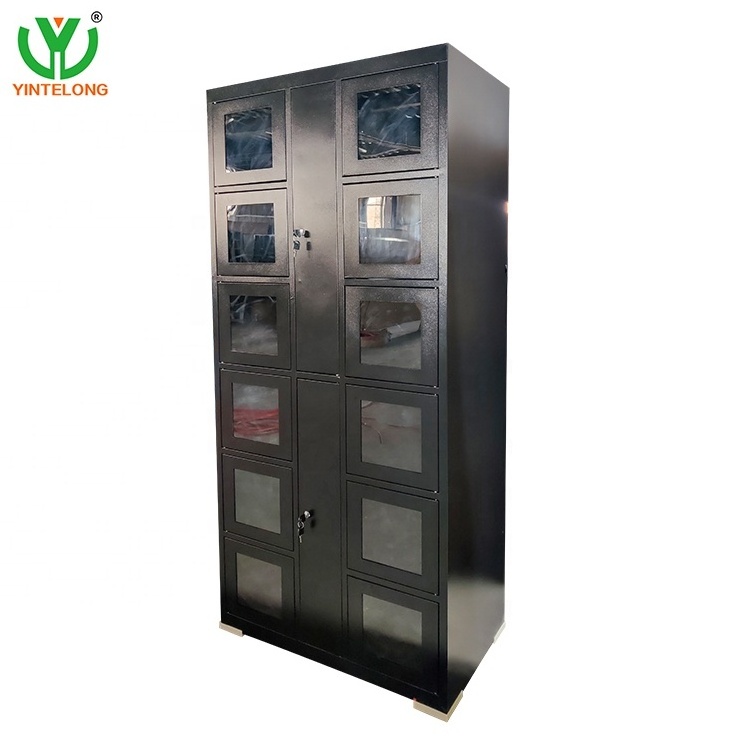 Yinlong Metal locker cabinet fast intelligent pin digital parcel delivery smart deposit gym mini wifi electronic locker boxes