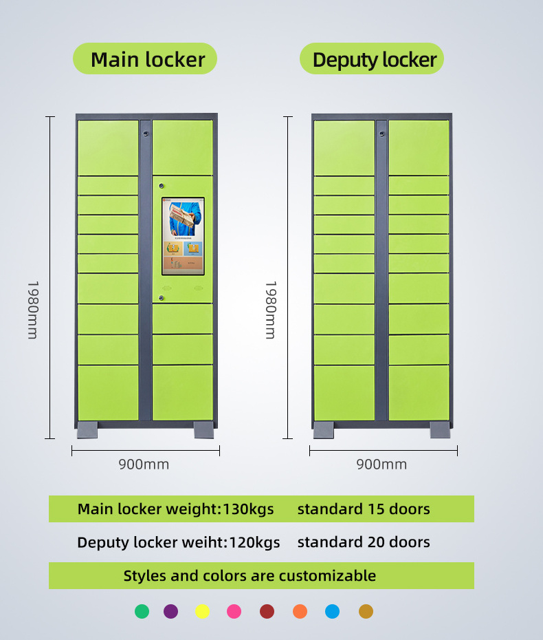 Metal wifi mini automated post locker smart electronic individual grocery Smart parcel delivery locker for apartment supermarket