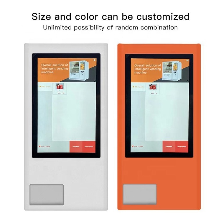 Custom design 21.5 Inches Touch Screen/Ads Vending Machine For Food And Drinks Snacks Vending Machine For Sale