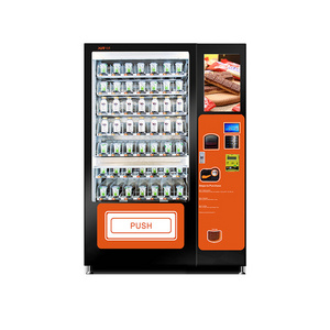 24 hours self-service smart automatic top quality fresh fruit combo milk tea food snack drink vending machines