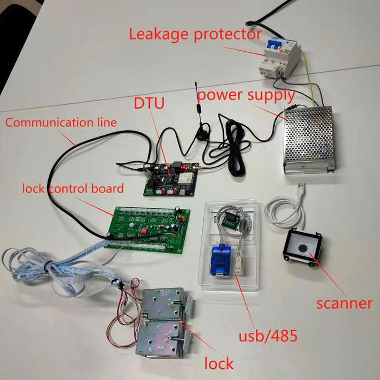 Vending Machine Lock Centralized Control Board For Gym Parcel Logistic Locker with DTU no need screen