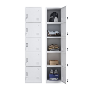 Top seller 5 door steel staff locker 5 door clothing metal lockers gym storage assemble locker cabinet