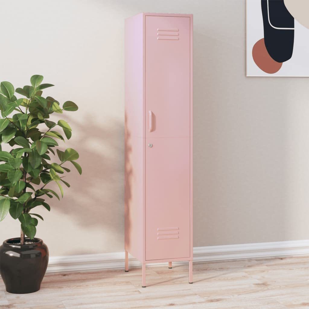 Storage Bedroom Furniture Wardrobe Closet Cloth Clothes pink color