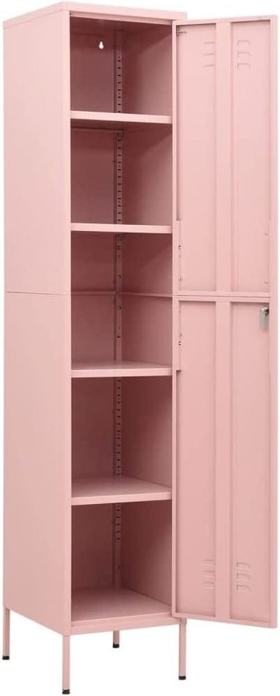 Storage Bedroom Furniture Wardrobe Closet Cloth Clothes pink color