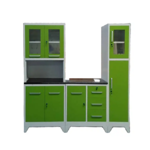 Modern Colorful Design Stainless Steel Kitchen Cabinet Steel Pantry Cupboards