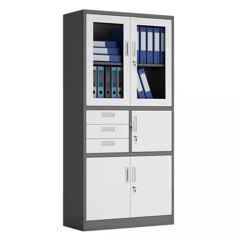 office Furniture Metal File Cupboard with safe Drawer Steel Lockers Filing Storage Cabinet