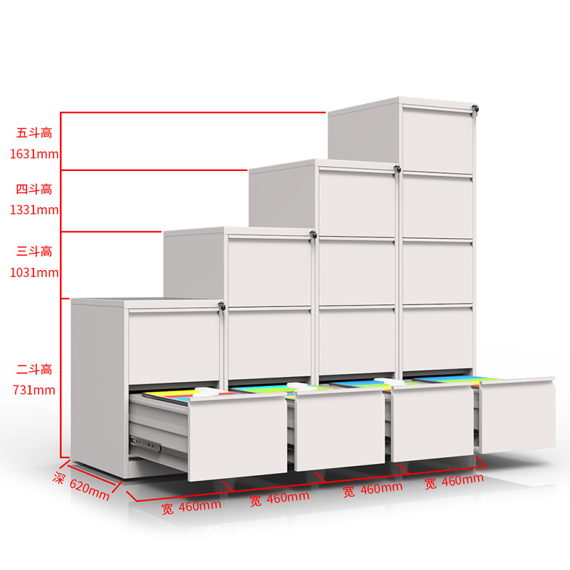 Factory Price Metal Storage Cabinet Office Documents A4 File Hanger Steel 4 Drawer Cabinet