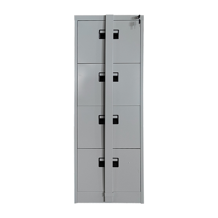 office furniture cupboards metal storage cabinet vertical 4 Drawers steel Cabinet with locking cross bar Design