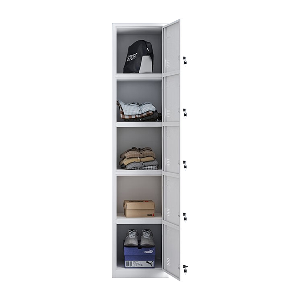 Top seller 5 door steel staff locker 5 door clothing metal lockers gym storage assemble locker cabinet