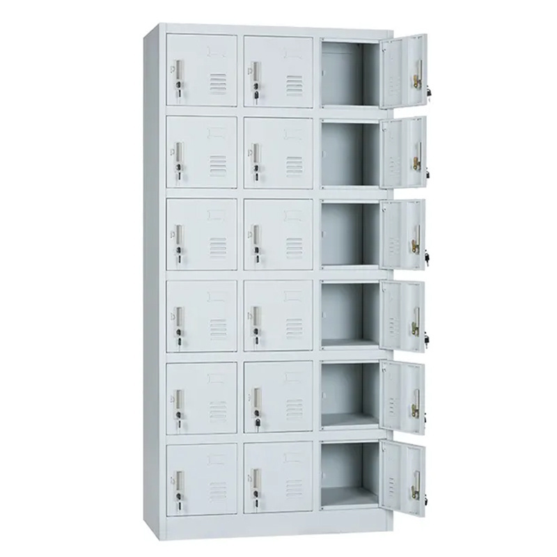 Separate Space Steel Metal 18-door Lockers Changing Room Locker Indian Bedroom Almirah Wardrobe