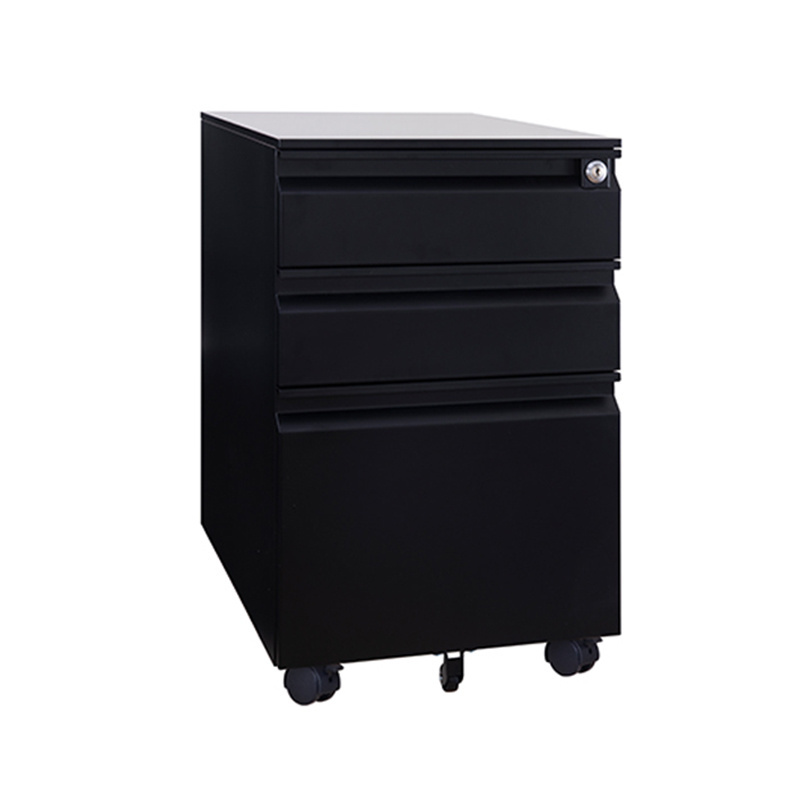 Office Equipment Metal Mobile Pedestal 3 Drawers Steel Filing Cabinet