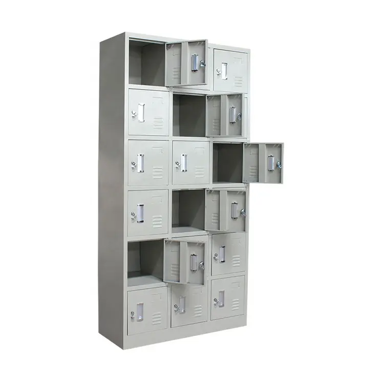 Separate Space Steel Metal 18-door Lockers Changing Room Locker Indian Bedroom Almirah Wardrobe