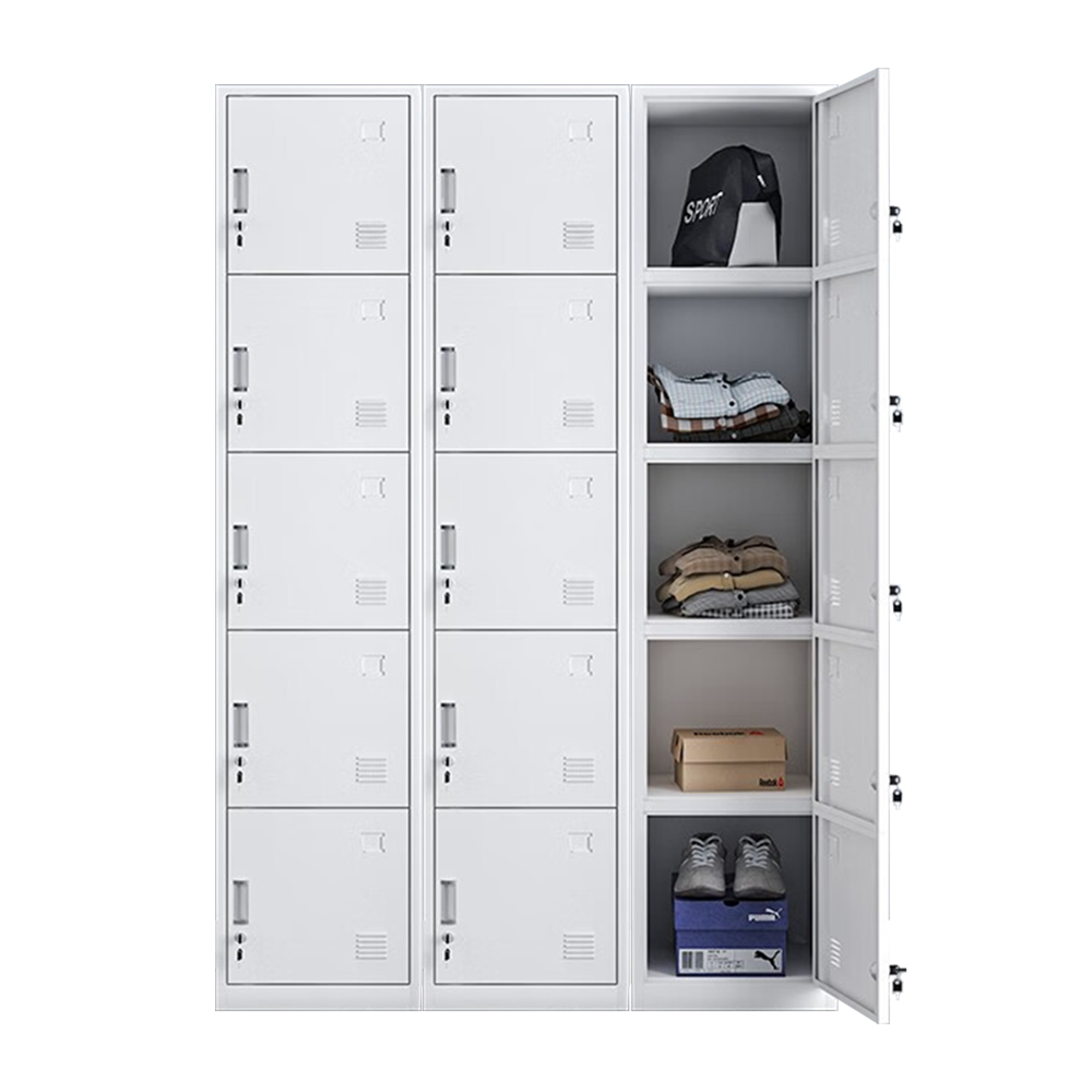 Top seller 5 door steel staff locker 5 door clothing metal lockers gym storage assemble locker cabinet