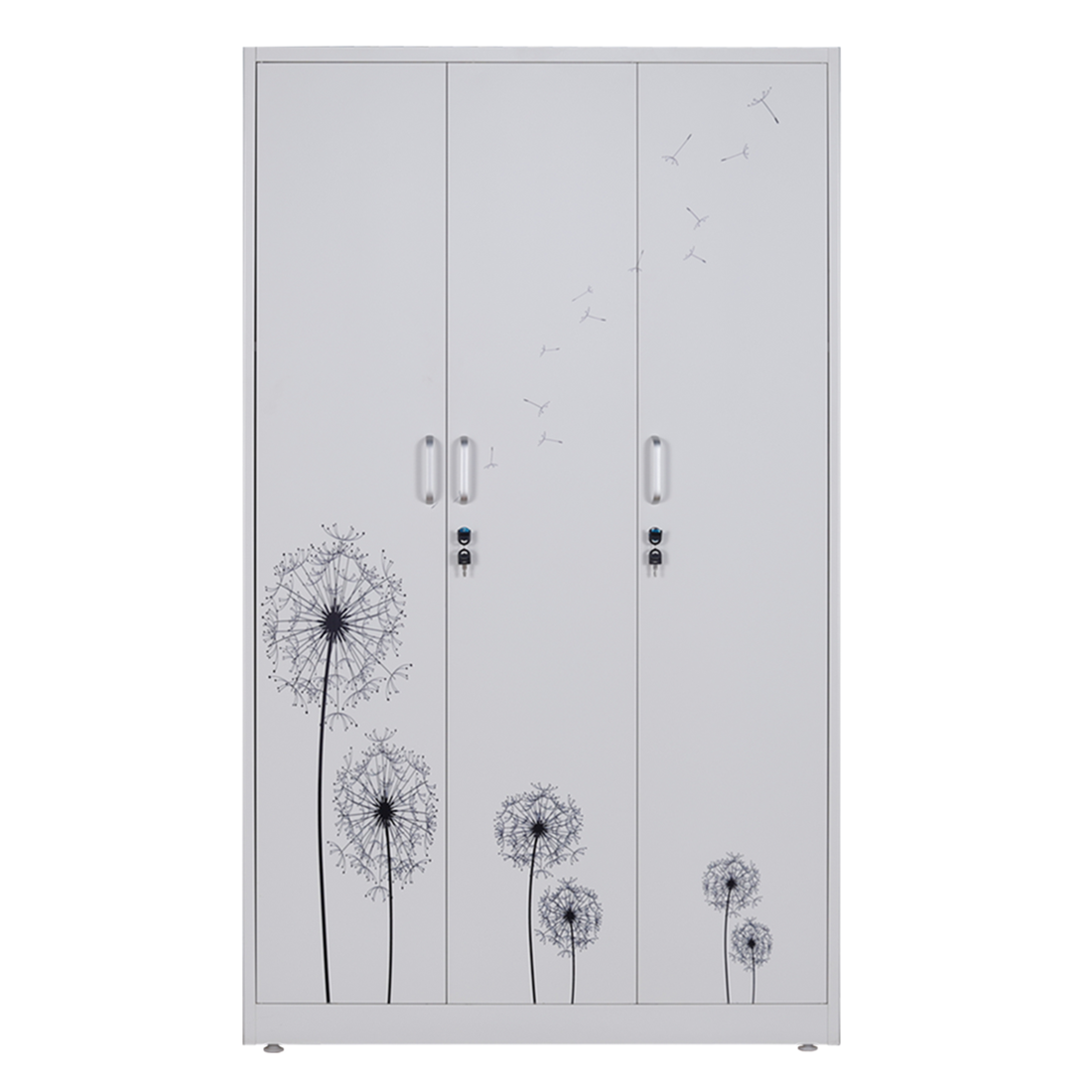 Bedroom wardrobe Steel 2 door storage cupboard metal closet storage wardrobe with lock