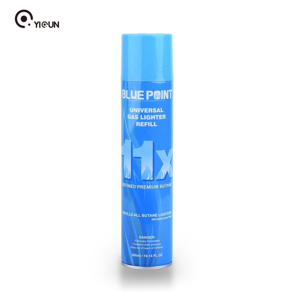 universal high quality aerosol butane gas refill for lighter and neon butane lighter gas refill