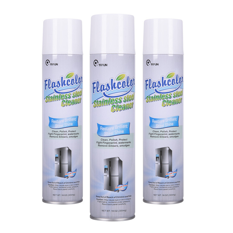 China factory household environmentally friendly for pot bottom oil stains stainless steel cleaner remover spray