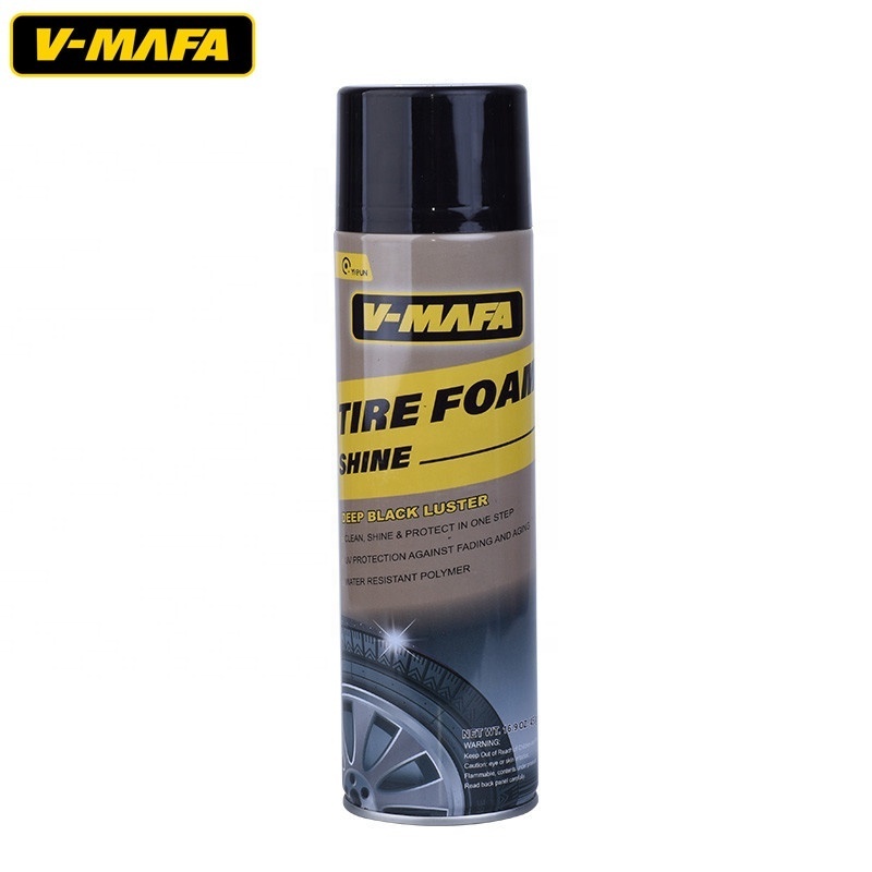 For Car Cleaner Long-Lasting High Quality Gloss Polish Shine Protect Tire Foam Tire Shine Spray