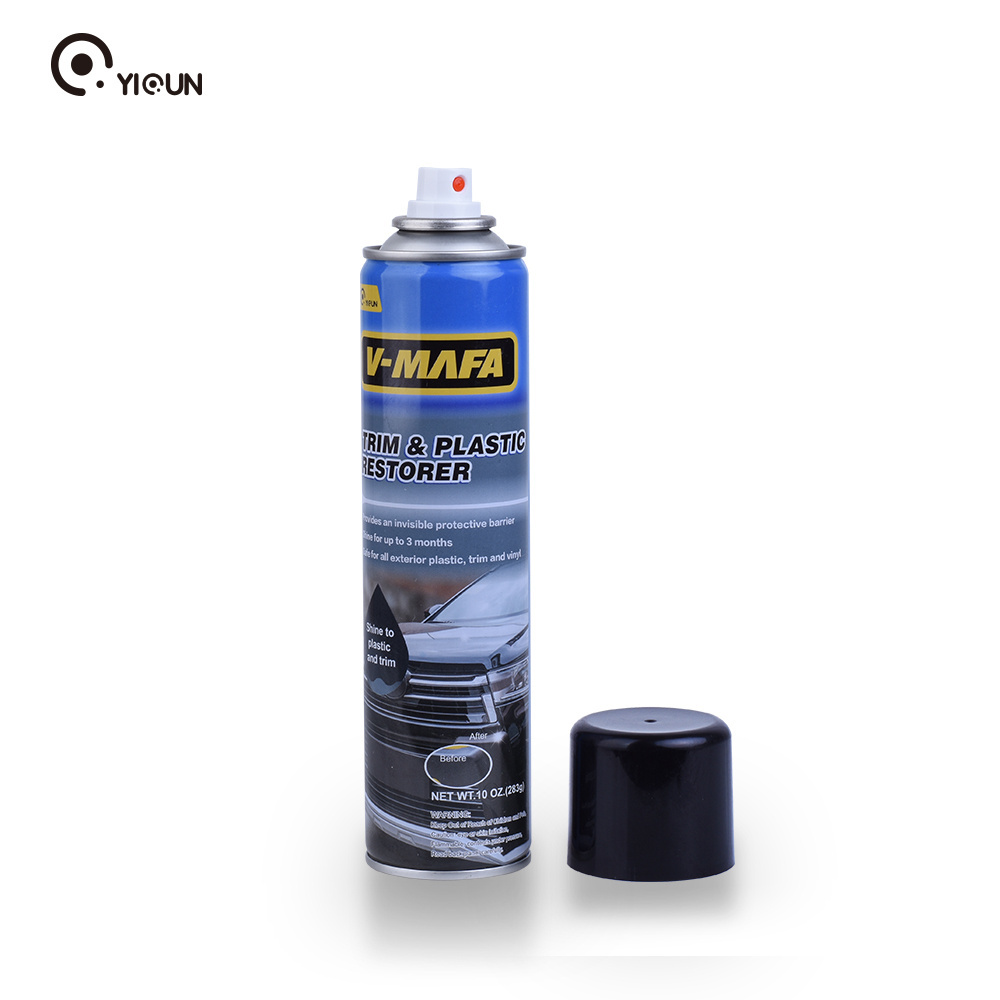 Car bumper repair agent black plastic refurbishment repair scratches wheel eyebrow restoration spray