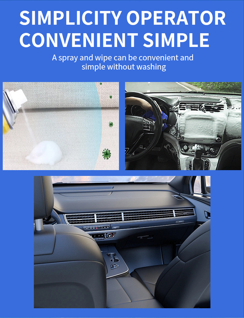 car interior care multi-purpose foam cleaner spray cheap wholesale multi purpose foam cleaning spray