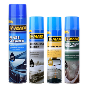 Anti-fog and de icer rain water repellent and windshield cleaner spray