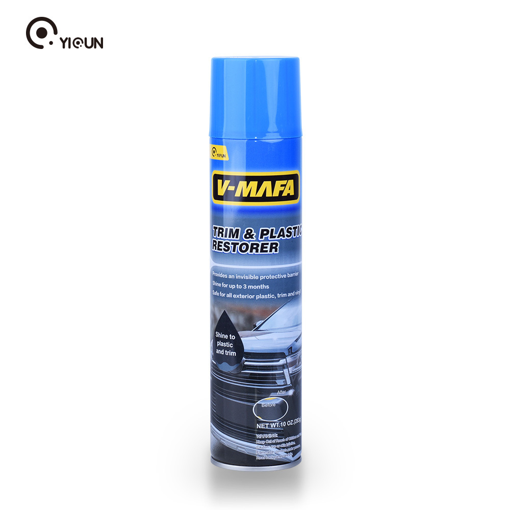 Car bumper repair agent black plastic refurbishment repair scratches wheel eyebrow restoration spray