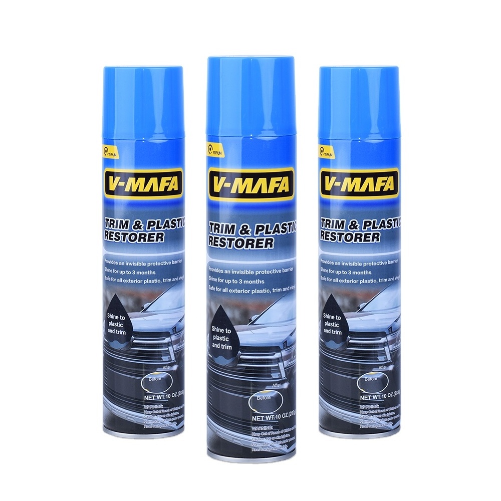 Plastic Trim Restorer for Cars Restoration Renew Blacken Worn Out Plastic & Vinyl Rubber Restorer