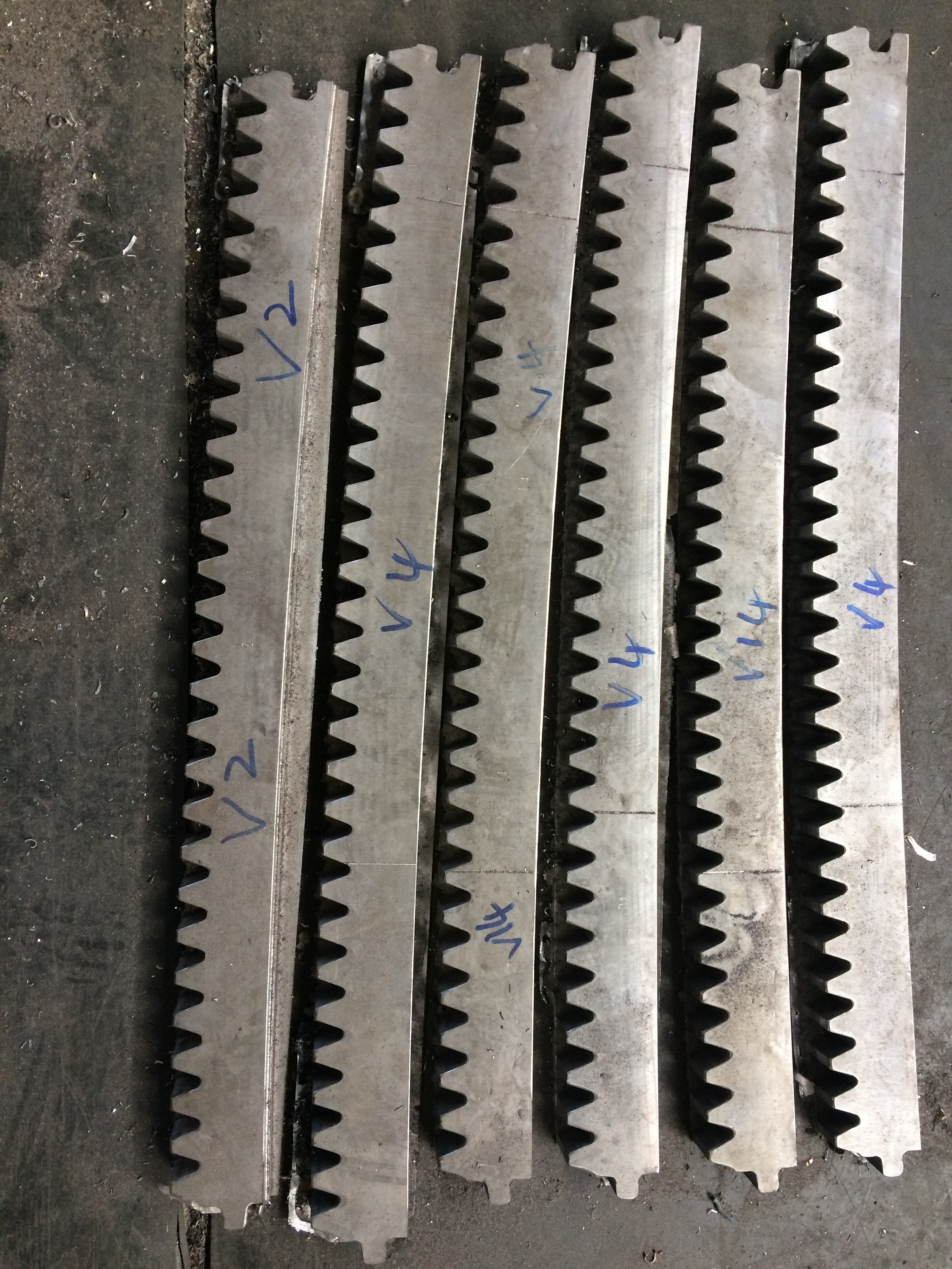 CNC milling M8 M20 M50 curved spur pinion gear rack