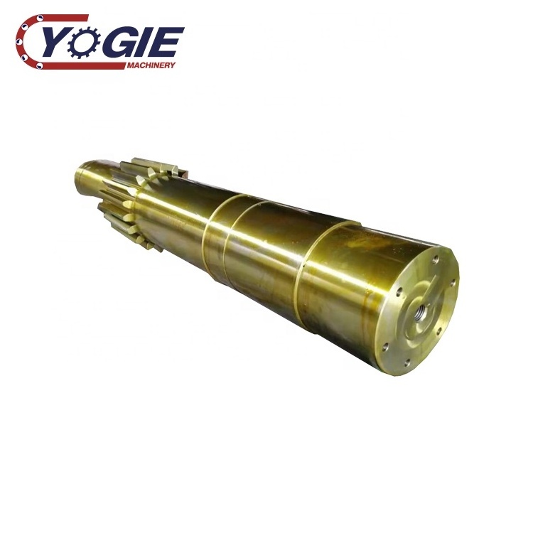 Luoyang Yogie arbre de pignon sugar cane mill EN24 Carbon Steel accept customization gear shaft