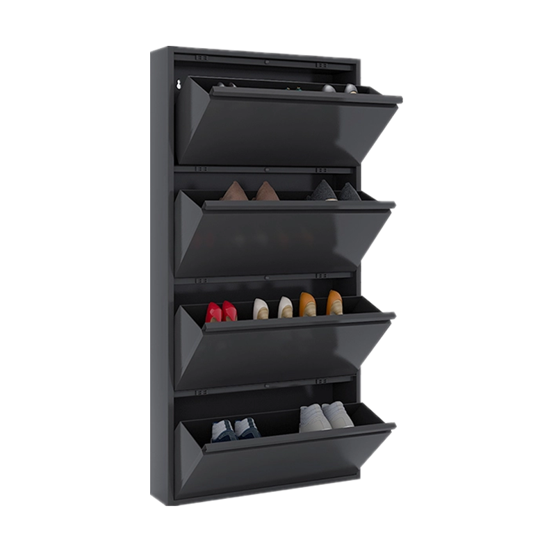 metal shoes rack shelf home ultra-thin shoes rack box cabinet