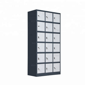 18 door knock down bathroom metal shoes locker/steel locker cabinet price