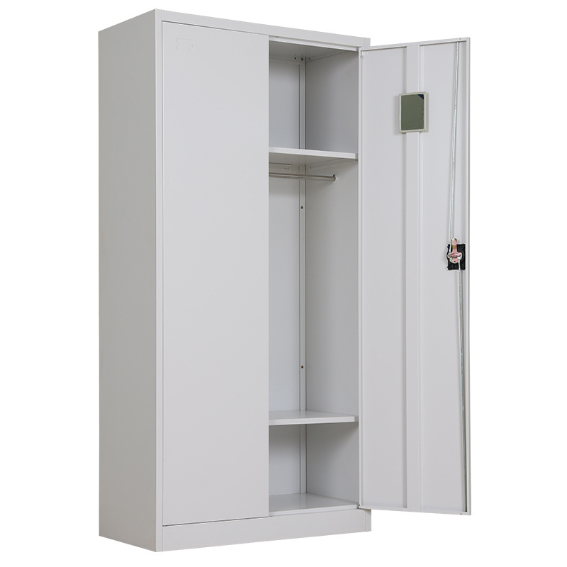 Small Size Steel Almirah Portable Cupboard Cabinet Wardrobe Clothes Closet with Doors