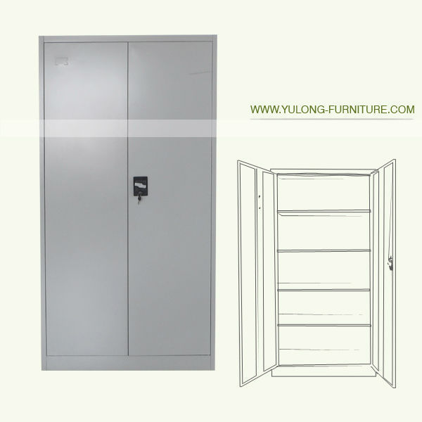 Lateral double door locking medicine cupboard stainless steel pharmacy cabinet