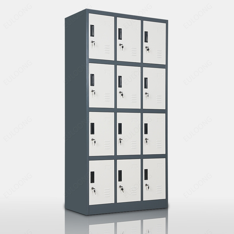 Manufacturers custom tall mini 12 doors cube metal employee storage lockers for gym office home school