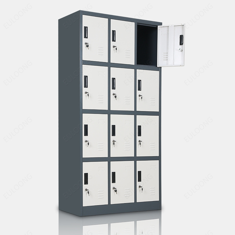 Manufacturers custom tall mini 12 doors cube metal employee storage lockers for gym office home school