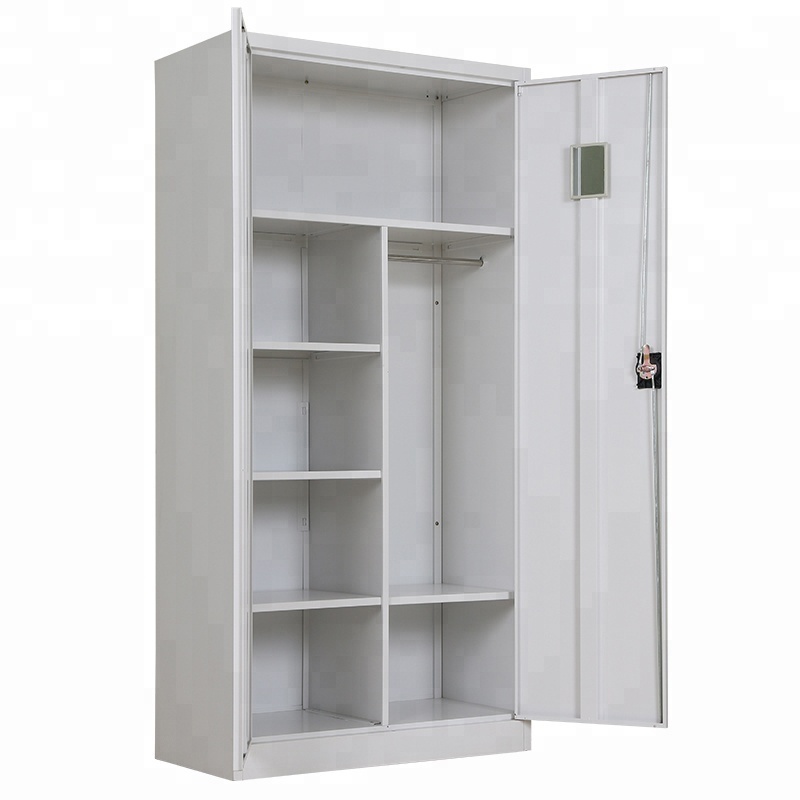 2 Door Office Steel Locker Metal Wardrobe Closet cabinet lockers for changing room