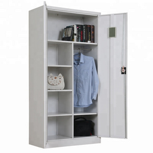 2 Door Office Steel Locker Metal Wardrobe Closet cabinet lockers for changing room