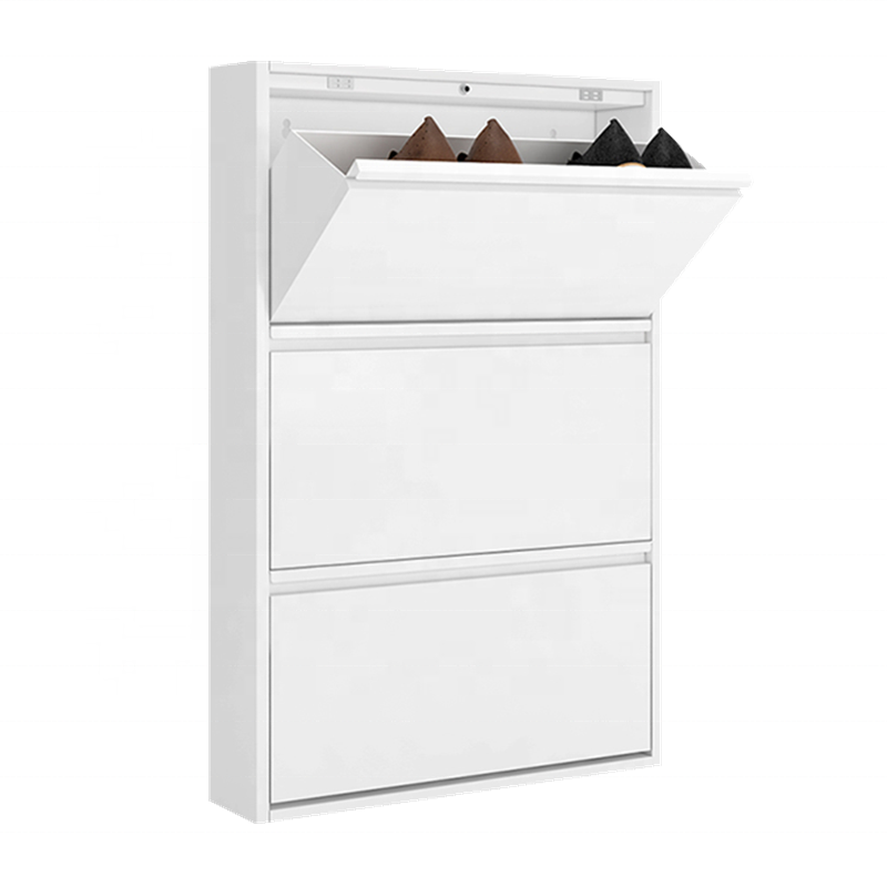 ultra-thin tipping shoe cabinet entrance porch cabinet ultra-narrow 15cm storage home modern  Nordic style