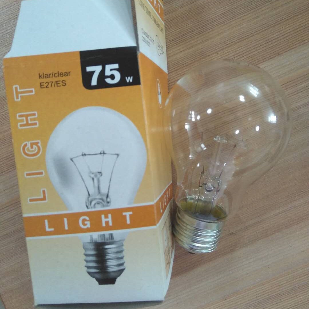 Incandescent Bulb Light A60 E27 100W 220-240V Clear Incandescent Bulb Light INC-A BULB