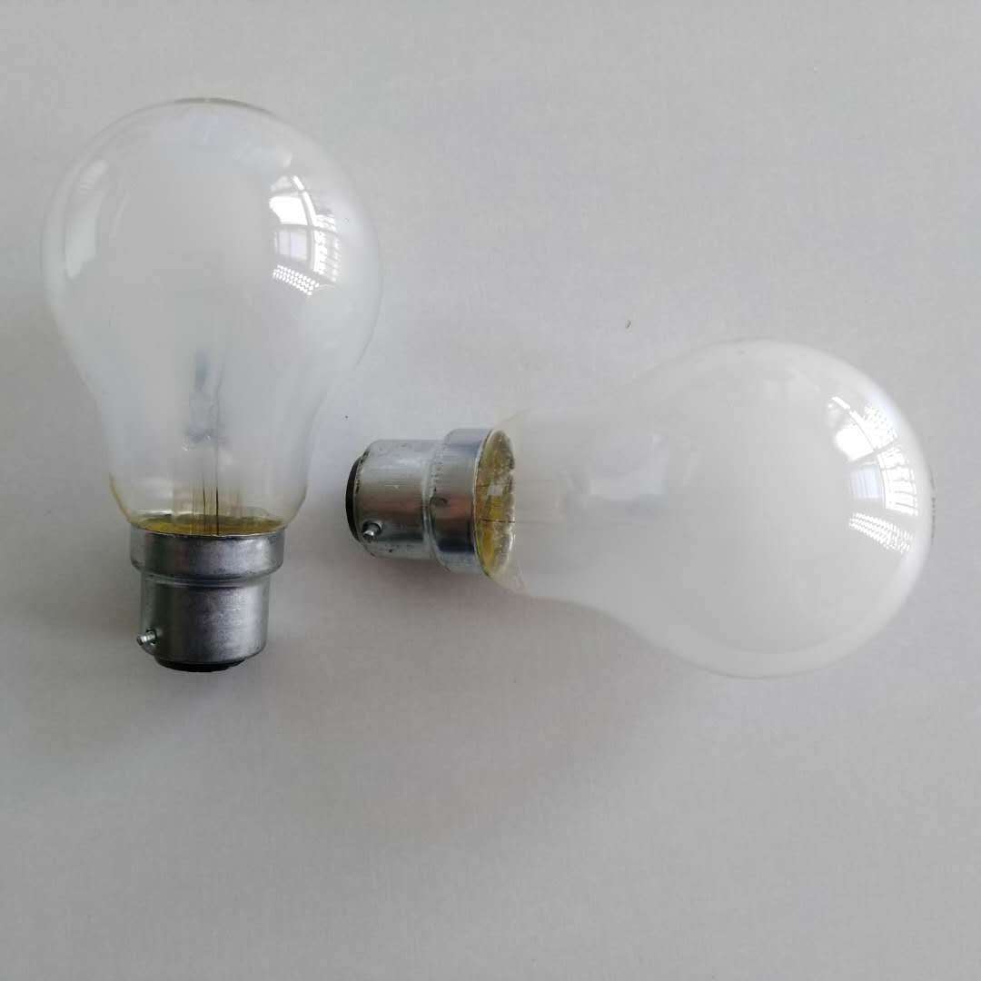 Factory custom frosted incandescent bulbs Electrostatic coated incandescent lamp A55 A60 A19 25W 40W 60W 75W 100W 110V 220V