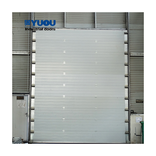 Industrial Warehouse Overhead Thermal Insulated Vertical Lifting Metal Loading Dock Sectional Steel Doors