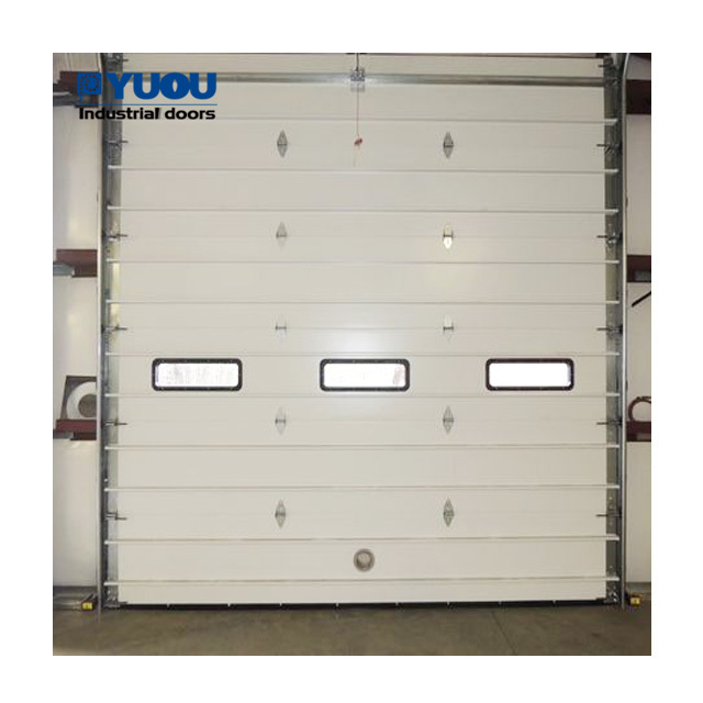 Industrial Warehouse Overhead Thermal Insulated Vertical Lifting Metal Loading Dock Sectional Steel Doors