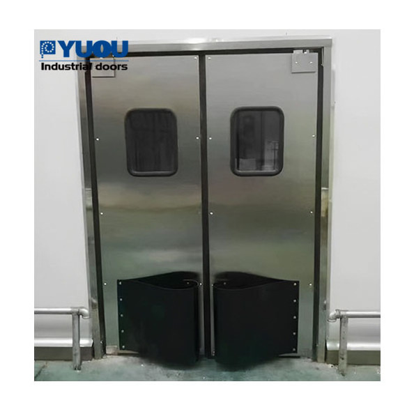 Safety Window Quick automatic shutdown Stainless Steel Commercial Kitchen Industrial Swing Door